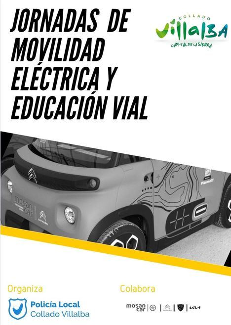 Collado Villalba organiza las I Jornadas de Movilidad Eléctrica y Educación Vial del 3 al 11 de marzo