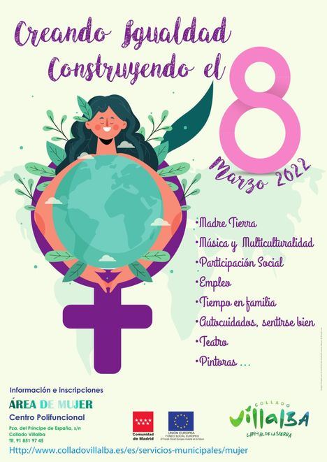 Collado Villalba celebra el Día de la Mujer bajo el lema ‘Igualdad de género hoy para un mañana sostenible’