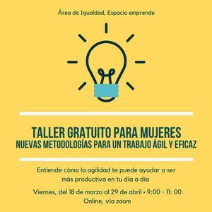 La Mancomunidad THAM organiza un taller gratuito para mujeres sobre metodologías de trabajo