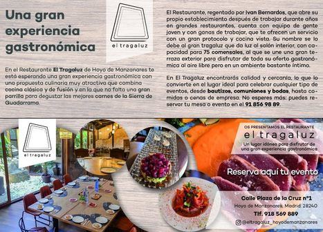 Restaurante El Tragaluz de Hoyo de Manzanares, una gran experiencia gastronómica
 