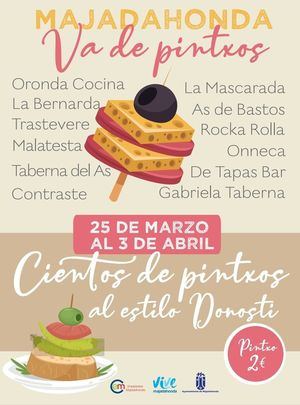 Majadahonda se va de pinchos desde el 25 de marzo y hasta el 3 de abril