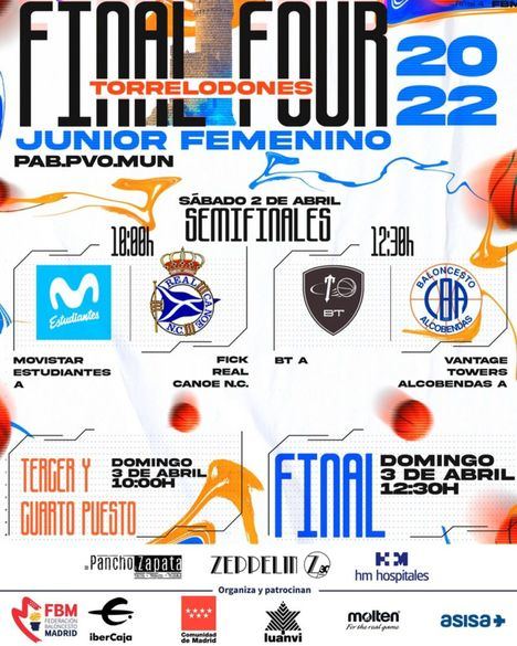 Doble Final Four Junior masculina y femenina en Torrelodones este fin de semana
 