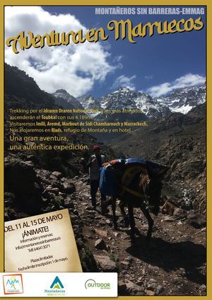La Escuela de Montaña Adaptada de Guadarrama propone una aventura en Marruecos para mayo