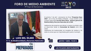 El PP de Hoyo de Manzanares inaugura, con el director general de Medio Ambiente, sus foros sectoriales