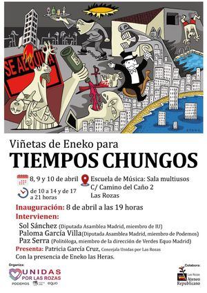 Unidas por Las Rozas organiza este viernes una presentación de las viñetas de Eneko de las Heras