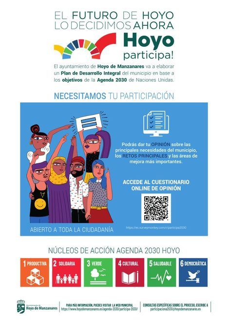 El Ayuntamiento de Hoyo de Manzanares lanza un cuestionario participativo para la Agenda 2030