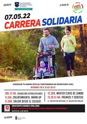 Fontenebro International School celebra el 7 de mayo su VI Carrera Solidaria en Moralzarzal