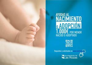 Las Rozas abre el plazo para solicitar las ayudas por hijos nacidos o adoptados a lo largo del año