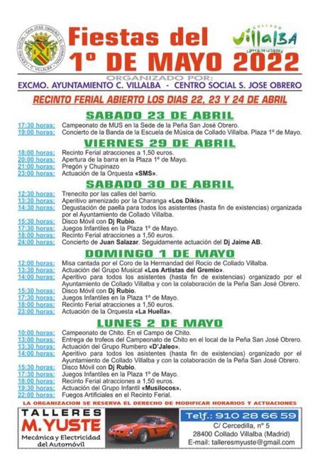 Este viernes arrancan en Collado Villalba las fiestas de San José Obrero del barrio de El Gorronal