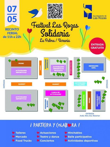 El Festival Las Rozas Solidaria se vuelca con los damnificados del volcán de La Palma y de la guerra en Ucrania