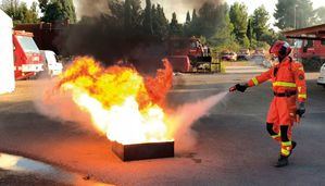 Torrelodones prueba un nuevo sistema de extinción de incendios que sustituye a los extintores