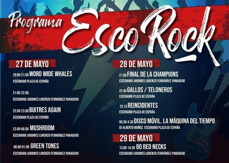 Reincidentes, estrellas del Festival EscoRock de El Escorial, que se celebra del 27 al 29 de mayo
