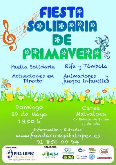 La Fundación Pita López celebra su Fiesta Solidaria de Primavera en la carpa de Malvaloca de Collado Villalba