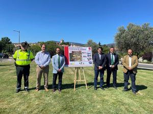 David Pérez visita las obras de mejora que ha realizado la Comunidad en tres carreteras autonómicas a su paso por Guadarrama