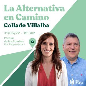La portavoz de Más Madrid, Mónica García, visita Collado Villalba para conocer El Gorronal y reunirse con vecinos