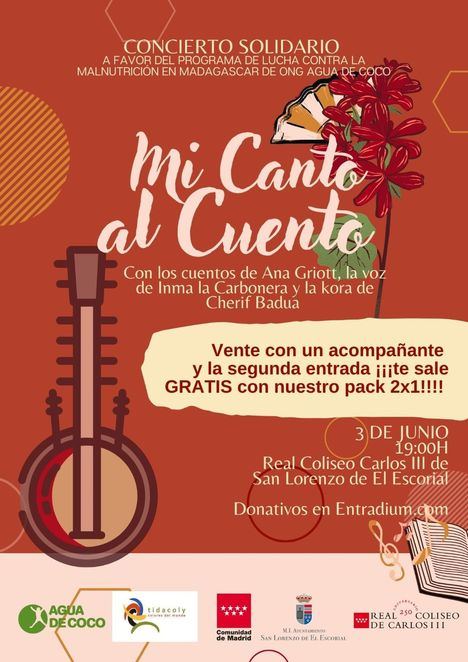 San Lorenzo de El Escorial sonará a flamenco, cuento y Senegal con el concierto a beneficio de Agua de Coco