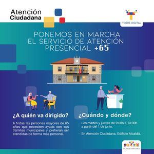 Torrelodones atenderá preferentemente de forma presencial a los mayores de 65 años dos días a la semana