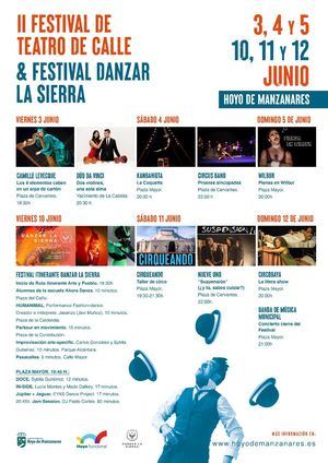 El teatro, la música y la danza se echan a la calle en Hoyo de Manzanares desde este fin de semana