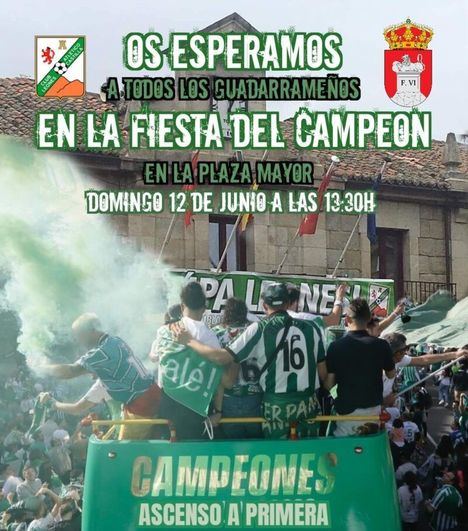 El Atlético Leones de Castilla celebra en Guadarrama el domingo su ascenso y el campeonato de liga