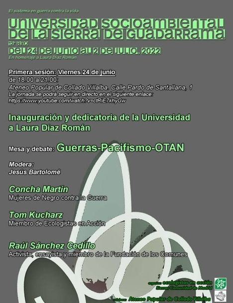 Este viernes 24 de junio arranca la Universidad Socioambiental de la Sierra del Guadarrama 2022