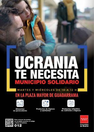 Guadarrama se une a la campaña solidaria ‘Ucrania te necesita’ de la Comunidad de Madrid