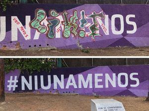 Vuelven a vandalizar el mural dedicado en Torrelodones a las mujeres maltratadas