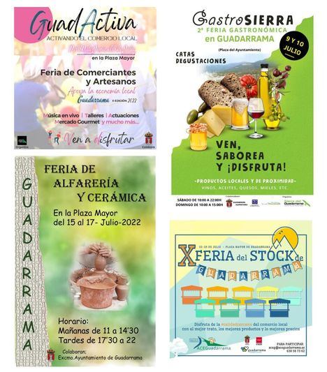 Verano de mercados y ferias en Guadarrama para promocionar el comercio local y de la región
 