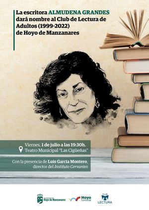 El Club de Lectura de Hoyo de Manzanares rinde homenaje a Almudena Grandes con Luis García Montero