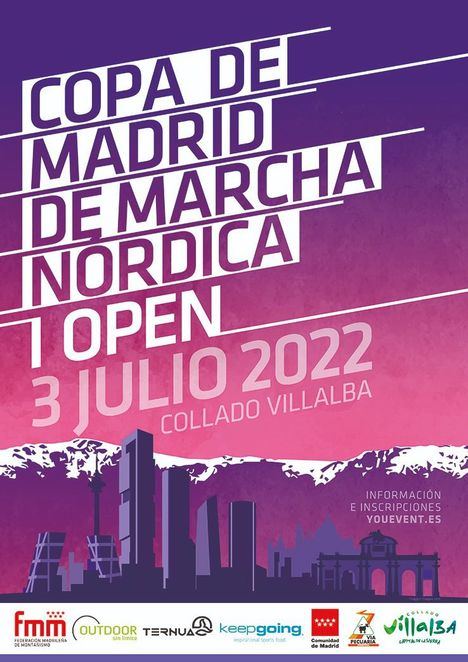 Collado Villalba acoge este domingo, en la Dehesa Boyal, la Copa Madrileña de Marcha Nórdica