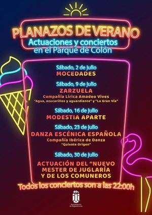 El Parque de Colón de Majadahonda ofrecerá grandes conciertos todos los sábados del mes de julio