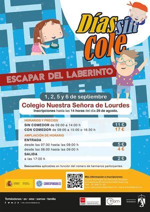 Los Días Sin Cole del mes de septiembre en Torrelodones invitarán a ‘Escapar del laberinto’