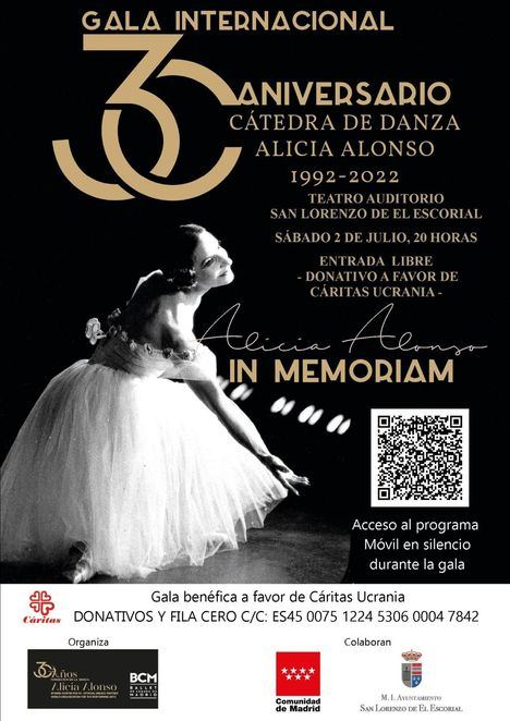 El Teatro Auditorio de San Lorenzo recuerda los 30 años de la Cátedra de Danza Alicia Alonso