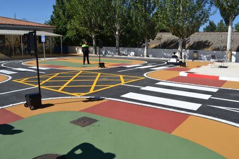 Collado Villalba estrena el Parque Infantil de Tráfico permanente del antiguo colegio Mio Cid