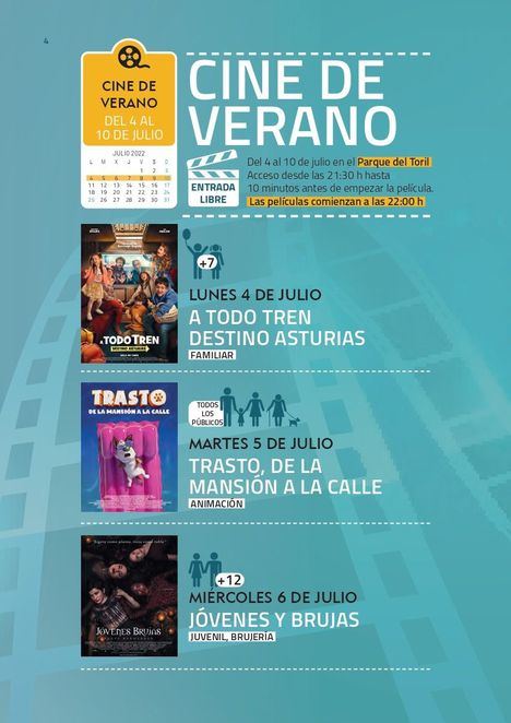 Galapagar celebra, hasta el 11 de julio, su Festival de Cine de Verano en el Parque de El Toril
