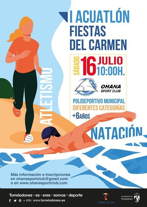 Torrelodones organiza su primer Acuatlón con motivo de las Fiestas del Carmen