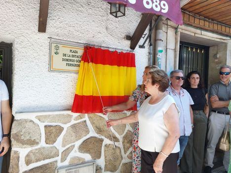 La Plaza de la Estación de Collado Villalba recuerda al hostelero Domingo Gómez Fernández