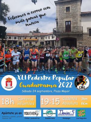 Ya se pueden hacer las inscripciones para la XLI edición de la Pedestre Popular de Guadarrama