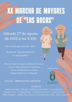 La urbanización Las Rocas de Alpedrete organiza la XX edición de su Marcha Solidaria de Mayores
