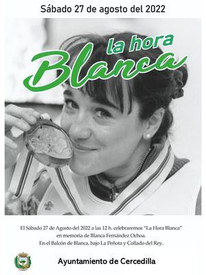 Cercedilla organiza el 27 de agosto ‘La Hora Blanca’, para recordar a la esquiadora Blanca Fernández-Ochoa