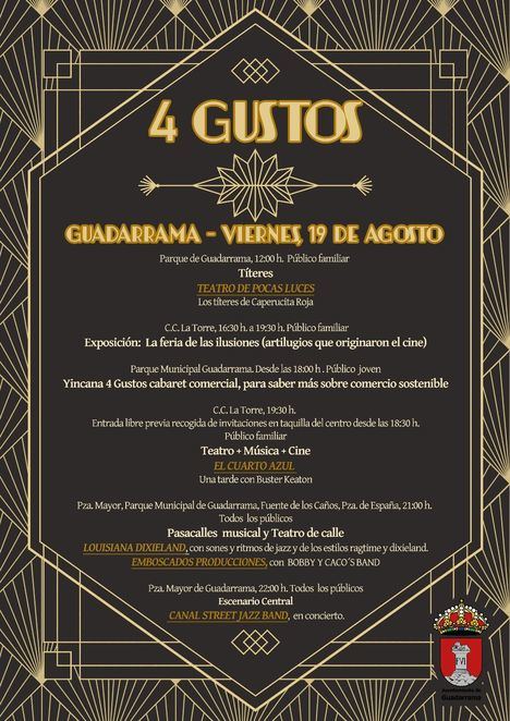 Guadarrama propone este viernes viajar hasta los Locos Años 20 con el Festival ‘4 Gustos’