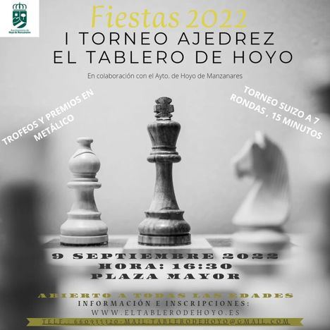 El Club de Ajedrez El Tablero de Hoyo organiza su primer torneo por las fiestas patronales