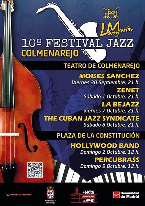 Colmenarejo pone a la venta las entradas para el 10º Festival de Jazz Larry Martin