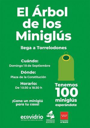 La Plaza de la Constitución de Torrelodones acogerá el ‘árbol de minigĺús’ de Ecovidrio el 18 de septiembre