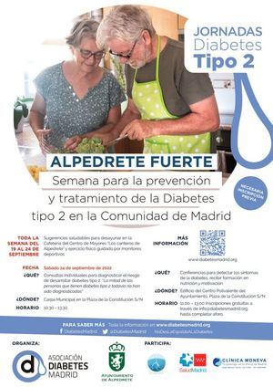 Alpedrete dedica la semana a la prevención y el tratamiento de la Diabetes tipo 2
 