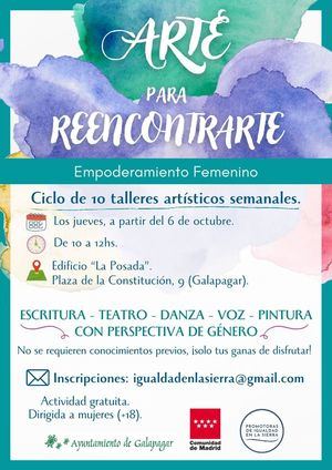 El Ayuntamiento de Galapagar lanza ‘Arte para Reencontrarte’, talleres dirigidos a mujeres