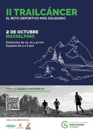 La II Marcha TrailCáncer de la AECC pasará este domingo por Collado Villalba