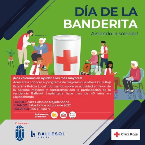 Cruz Roja celebra el sábado 1 de octubre el Día de la Banderita en Majadahonda