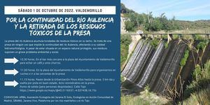 Colectivos ecologistas denunciarán este sábado el estado de la presa del río Aulencia, ubicada entre Valdemorillo y Colmenarejo