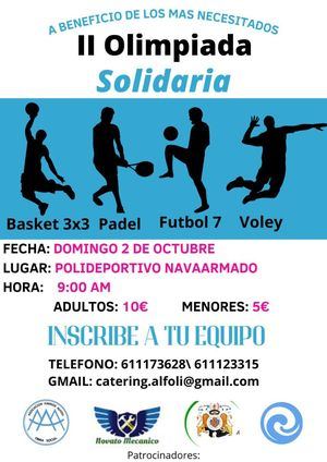 El Escorial celebra este domingo la II Olimpiada Solidaria a favor de los más necesitados