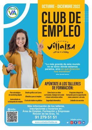 Ofimática, marketing, posicionamiento SEO, Linkedin… llega una nueva edición del Club de Empleo de Collado Villalba